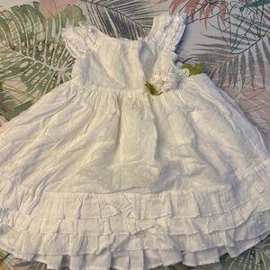 White Ruffled Kids Baby girl Dress
